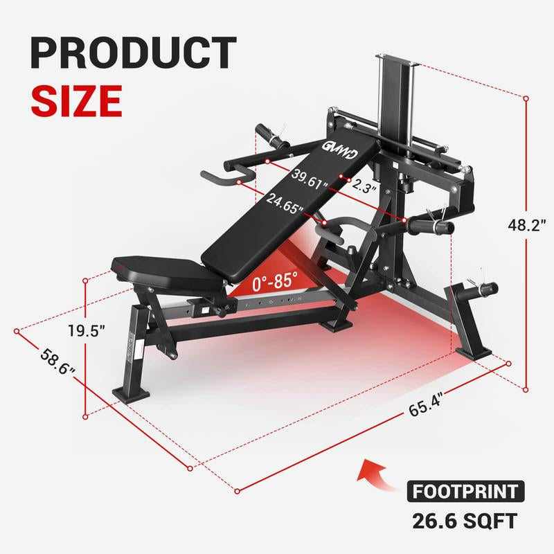 3-In-1 V7 Bench Press & Shoulder Press Machine Multi-Function Fitness Equipment for Strength Training with Adjustable Angles