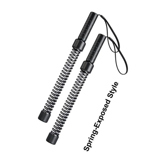 New Upgraded Ropeless Battle Rope Home Gym Equipment with Integrated Non-Slip Handles Rubber-Coated Springs for Unisex Indoor Outdoor Training HIIT Workouts Low-Impact Cardio Training