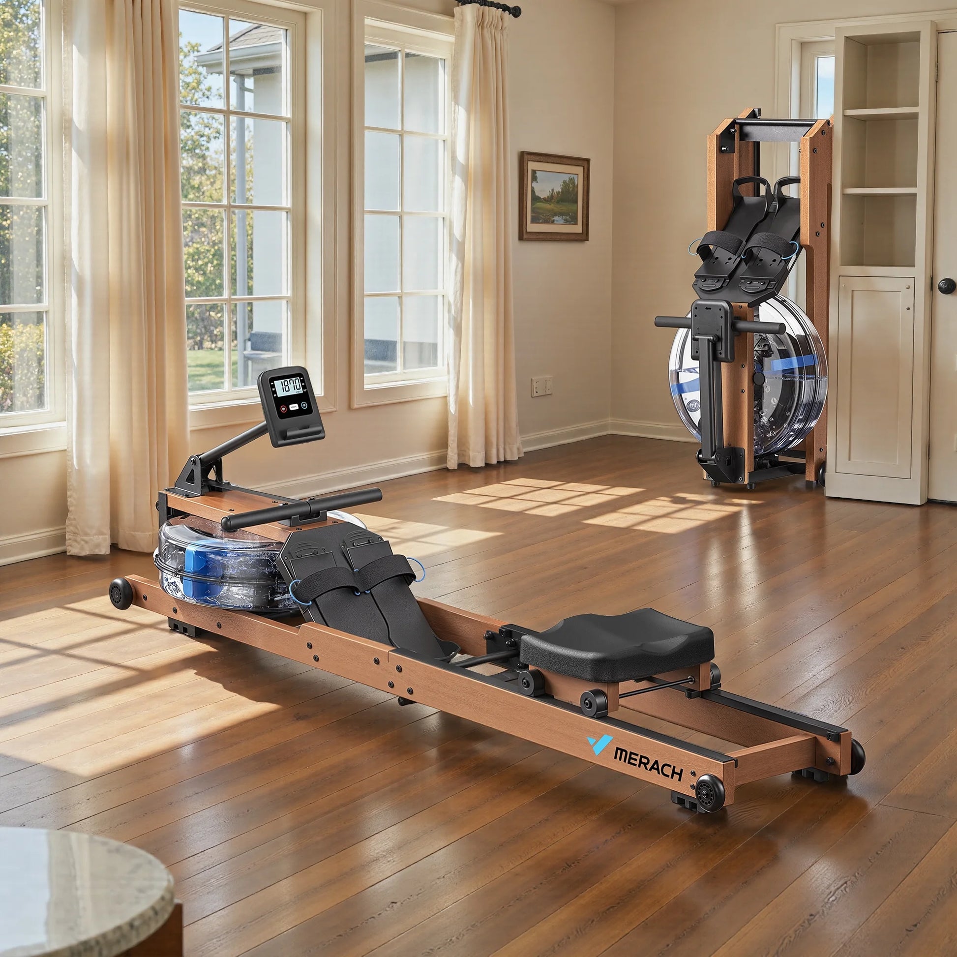 Compact Rowing Machine (Magnetic - Foldable)