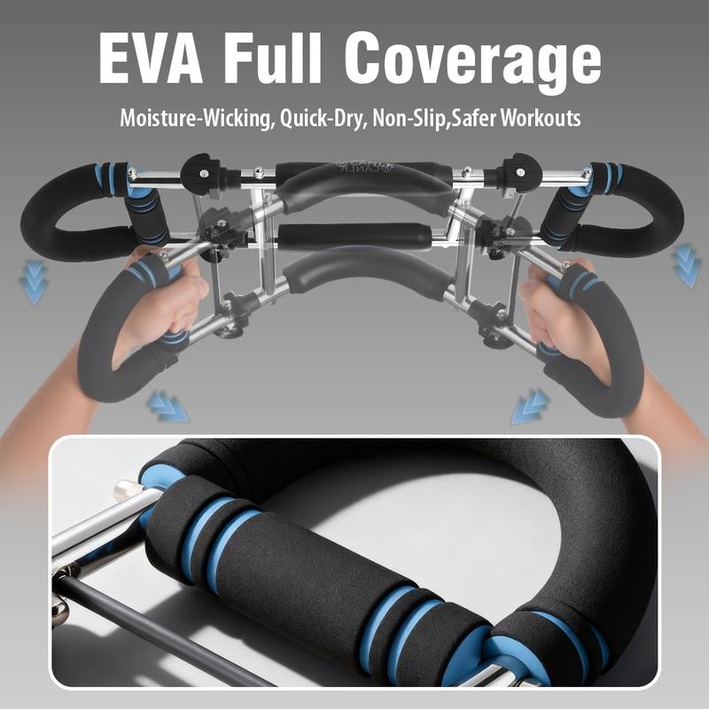 Twister Arm Trainer,Five Adjustable Levels Resistance Chest Workout Equipment,80-120Lbs Portable Chest Clip Trainer and Arm Exerciser,Portable Home Fitness Equipment