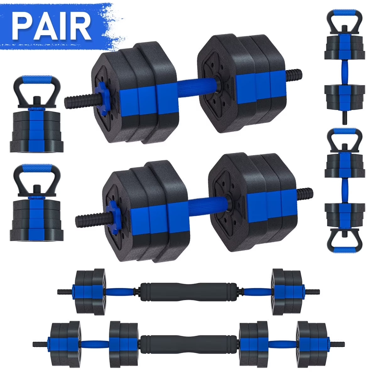 Adjustable Dumbbells (10-55 lbs per Hand)