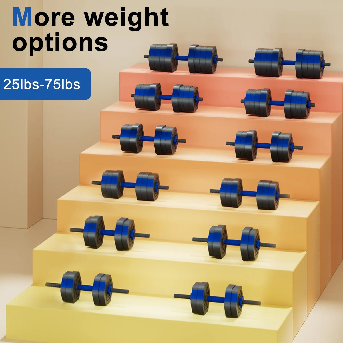 Adjustable Dumbbells (10-55 lbs per Hand)