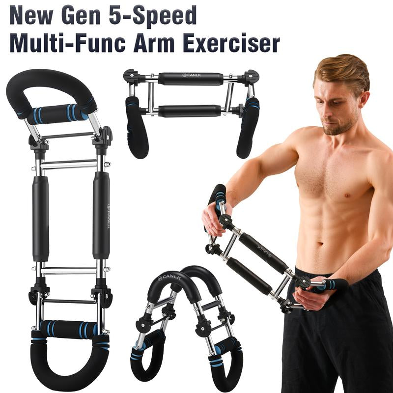 Twister Arm Trainer,Five Adjustable Levels Resistance Chest Workout Equipment,80-120Lbs Portable Chest Clip Trainer and Arm Exerciser,Portable Home Fitness Equipment